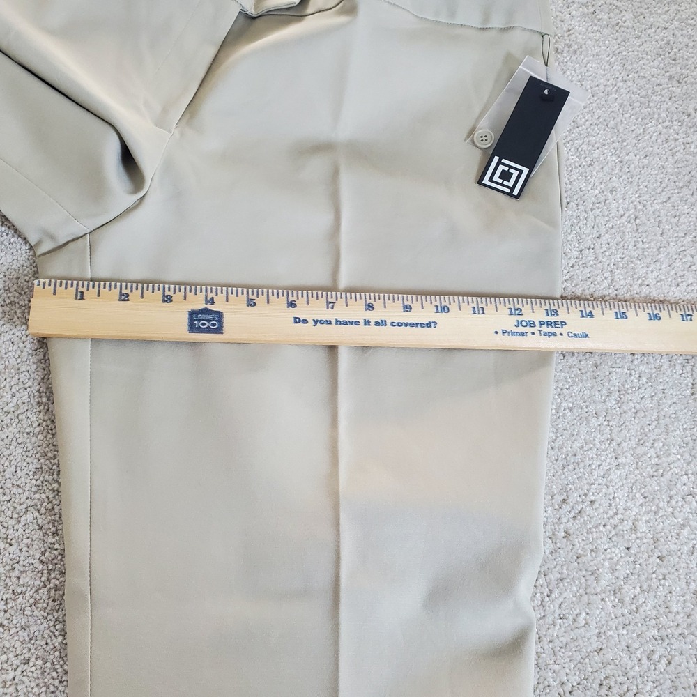Liz Claiborne Emma Ankle Pants Size 16 SLIM Straight Leg Tan NWTGS - Picture 7 of 15